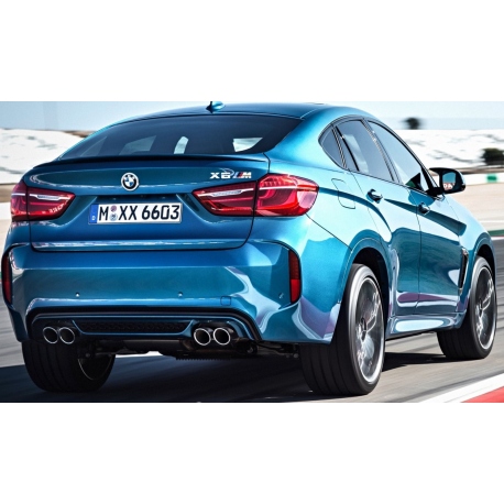 Aleron BMW X6 F16 2014-2017 M6 negro brillo