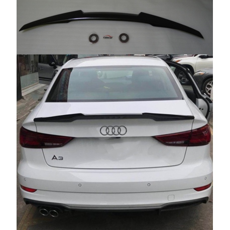 ALERÓN TRASERO AUDI A3 8V SEDÁN NEGRO BRILLO