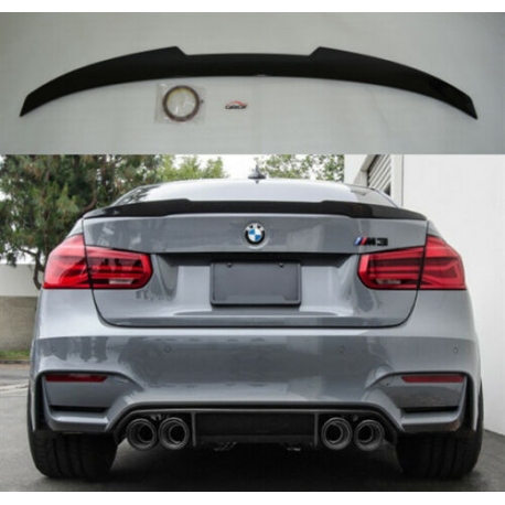 ALERÓN BMW SERIE 3 F30 DESDE 2011-2019 NEGRO BRILLO SPOILER TIPO M3