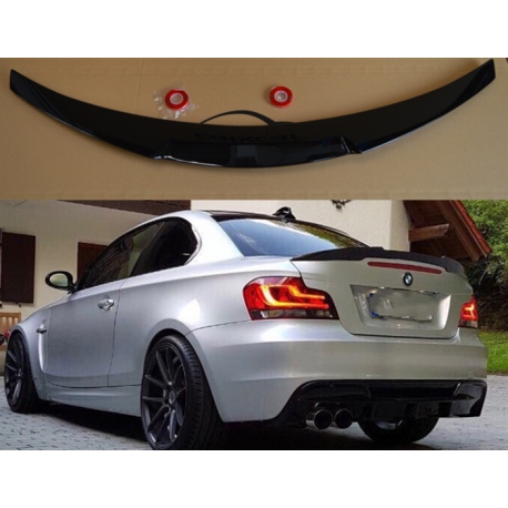 ALERON BMW SERIE 1 E82 COUPE DESDE 2006 A 2013 ALERÓN NEGRO BRILLO SPOILER DF