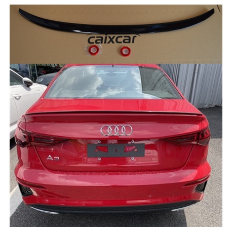 ALERÓN TRASERO AUDI A3 8Y SEDÁN NEGRO BRILLO