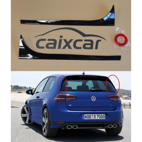 ALERON LATERAL VW GOLF 7 GOLF VI VII PUERTAS ALERÓN NEGRO BRILLO SPOILER