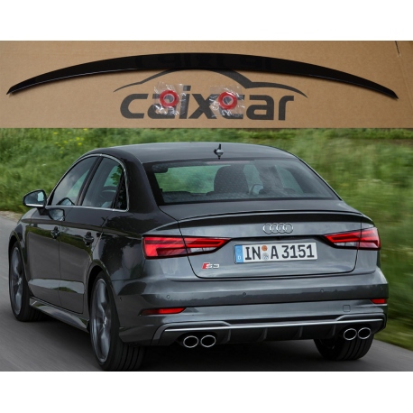 ALERÓN TRASERO AUDI A3 S3 8V SEDÁN NEGRO BRILLO