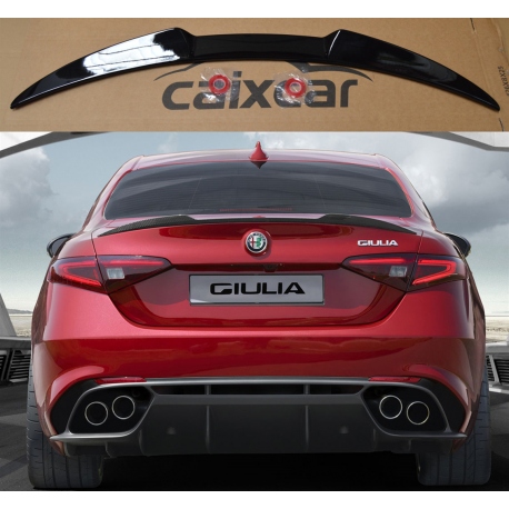 ALERÓN TRASERO ALFA ROMEO GULIA 2015-  NEGRO BRILLO