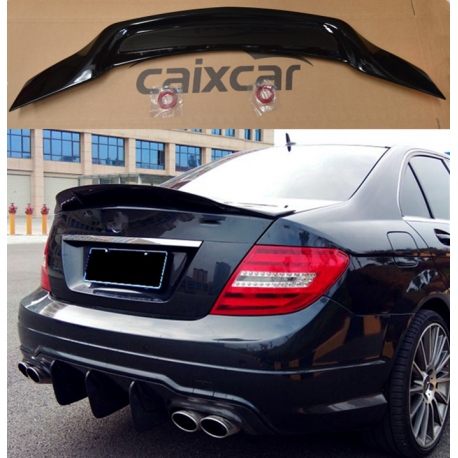 ALERON MERCEDES BENZ CLASE C W204 R 2007-2015 ALERÓN NEGRO BRILLO SPOILER
