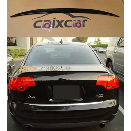 Aleron Audi A4 B6 B7 sedan de 2001 a 2008 alerón negro brillo spoiler