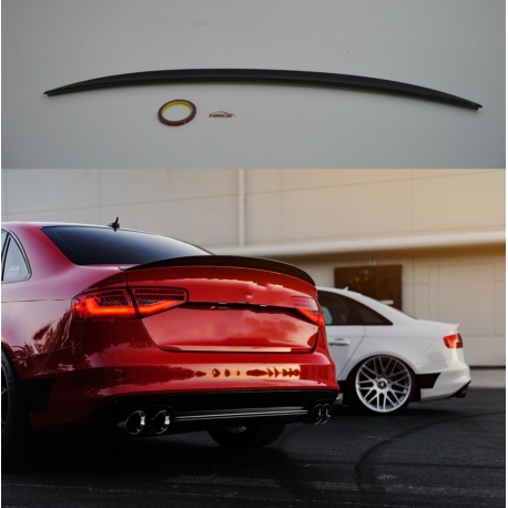 Aleron Audi A4 B8.5 sedan de 2012 a 2016 alerón negro brillo spoiler