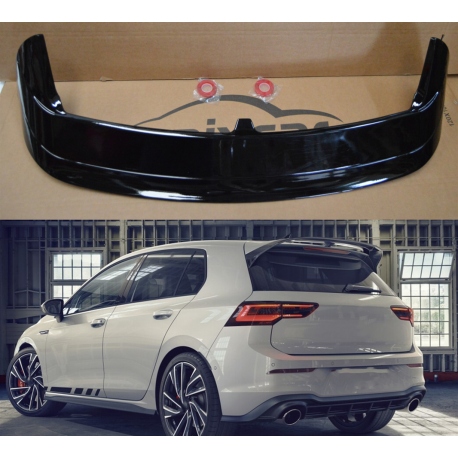 ALERON VW GOLF 8  GTI GTD GOLF VIII 3 PUERTAS 5 PUERTAS ALERÓN NEGRO BRILLO SPOILER