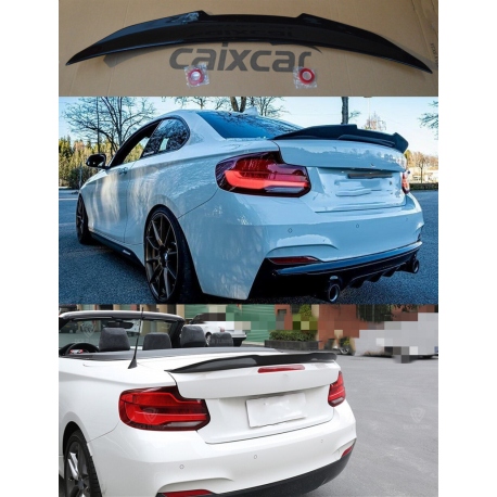 ALERÓN BMW SERIE 2 F22 F23 F87 DESDE 2013- NEGRO BRILLO SPOILER