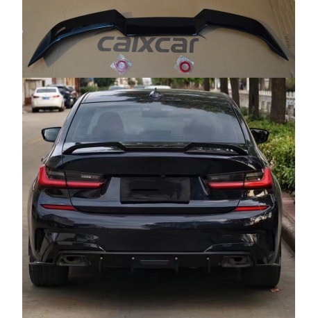 ALERÓN TRASERO BMW SERIE 3 G20 SEDÁN NEGRO BRILLO 2018-