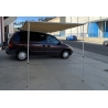 Toldo Para coche Mediano 2x3M con luz LED