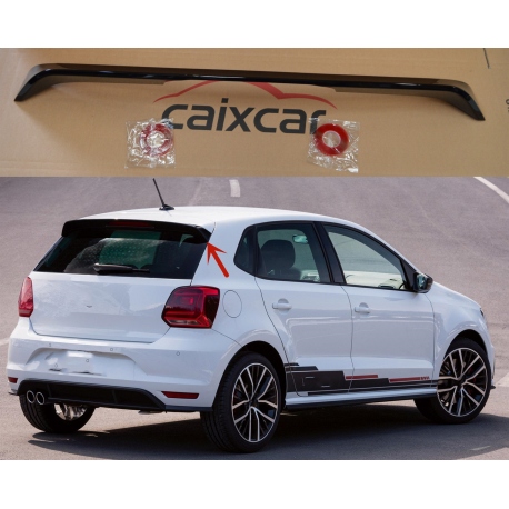 ALERON VW POLO V  2009- 20180ALERÓN NEGRO BRILLO SPOILER LOOK GTI