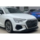 LABIO DELANTERO AUDI A3 8Y SEDÁN NEGRO BRILLO 2020-