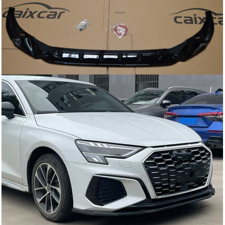 LABIO DELANTERO AUDI A3 8Y SEDÁN NEGRO BRILLO 2020-